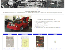 Tablet Screenshot of last1992camaro.com